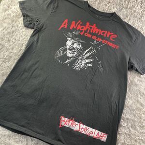 A Nightmare On Elm Street Shirt Mens Large Black Freddy Krueger Horror Movie